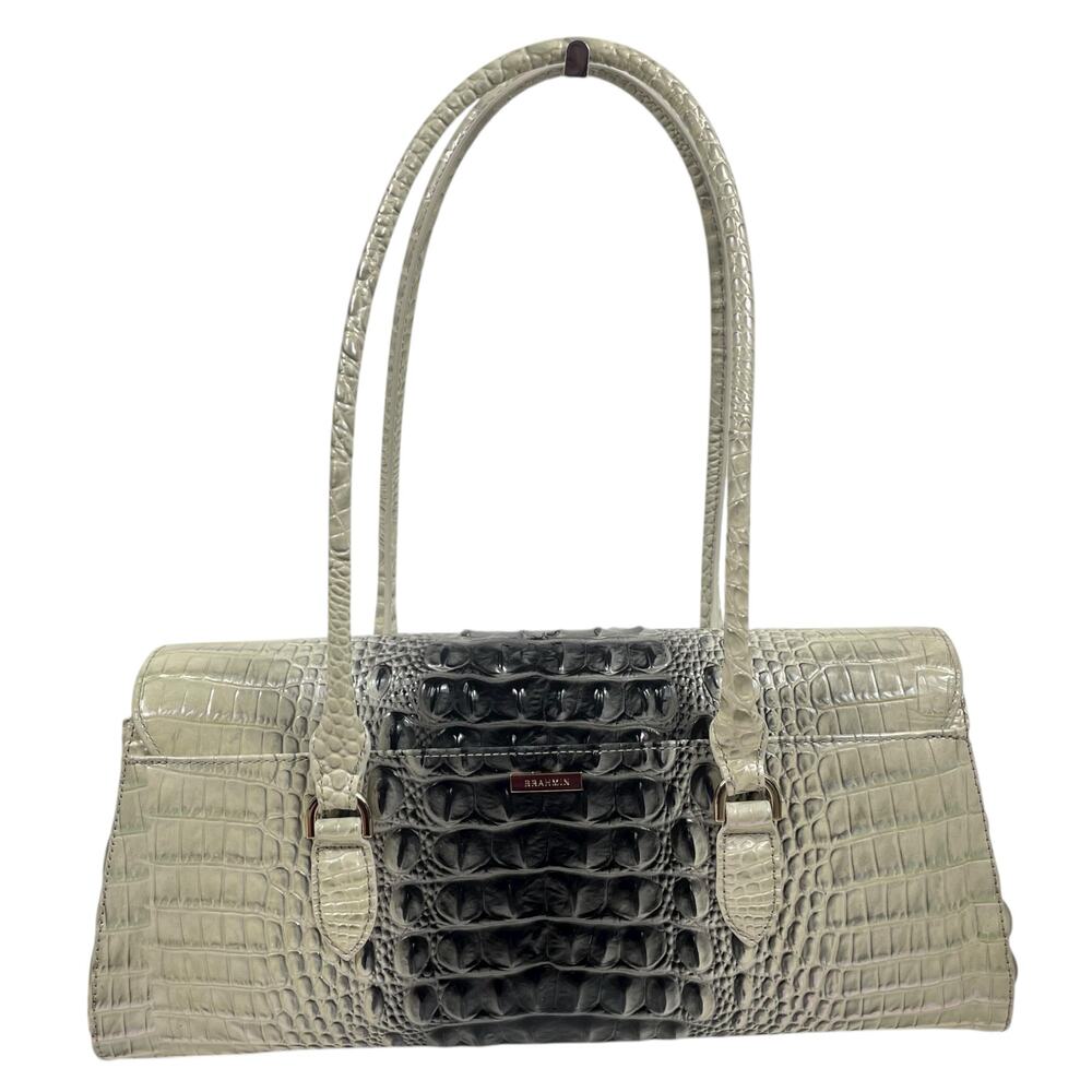 Brahmin Dayan Leather Shoulder Bag Everlasting Ombre Melbourne East West Bag - Picture 5 of 12